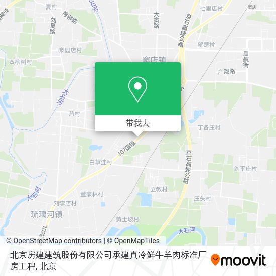 北京房建建筑股份有限公司承建真冷鲜牛羊肉标准厂房工程地图