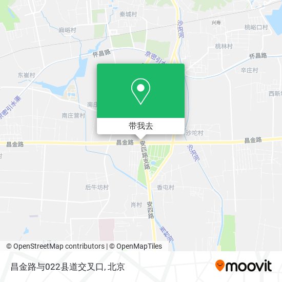 昌金路与022县道交叉口地图