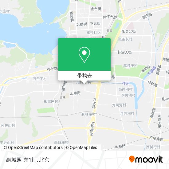 融城园-东1门地图