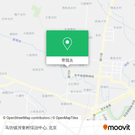 马坊镇河奎村综治中心地图