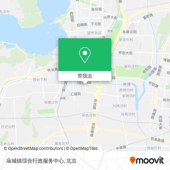 庙城镇综合行政服务中心地图