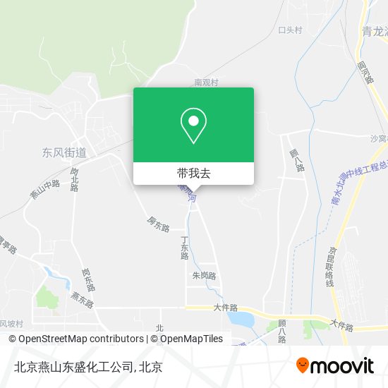 北京燕山东盛化工公司地图