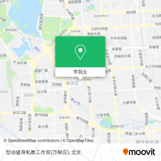 型动健身私教工作室(万柳店)地图