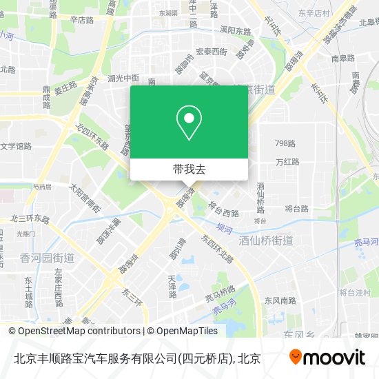 北京丰顺路宝汽车服务有限公司(四元桥店)地图