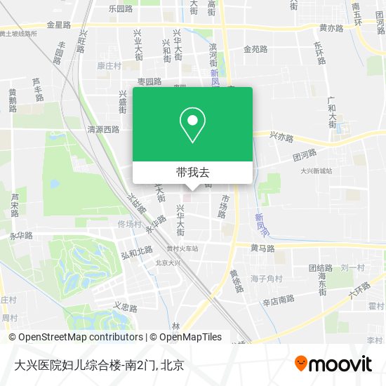 大兴医院妇儿综合楼-南2门地图