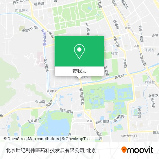 北京世纪利伟医药科技发展有限公司地图