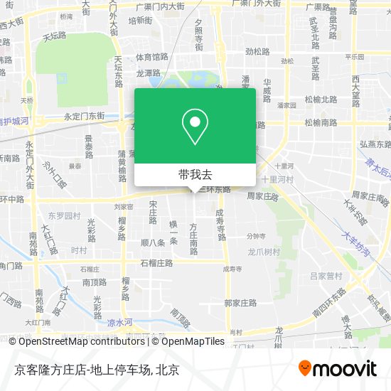 京客隆方庄店-地上停车场地图
