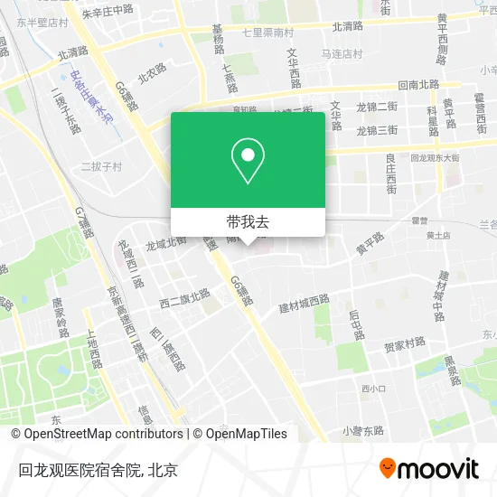 回龙观医院宿舍院地图