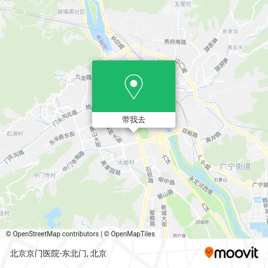 北京京门医院-东北门地图
