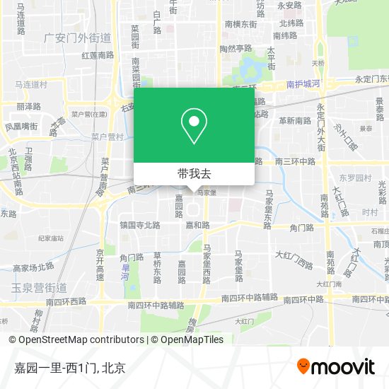 嘉园一里-西1门地图