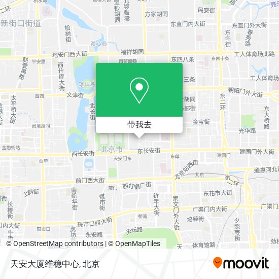 天安大厦维稳中心地图