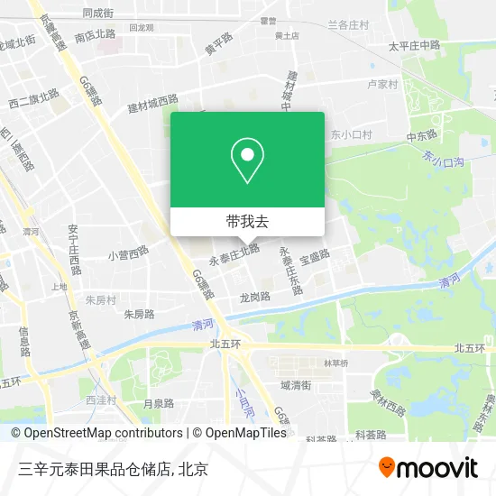 三辛元泰田果品仓储店地图