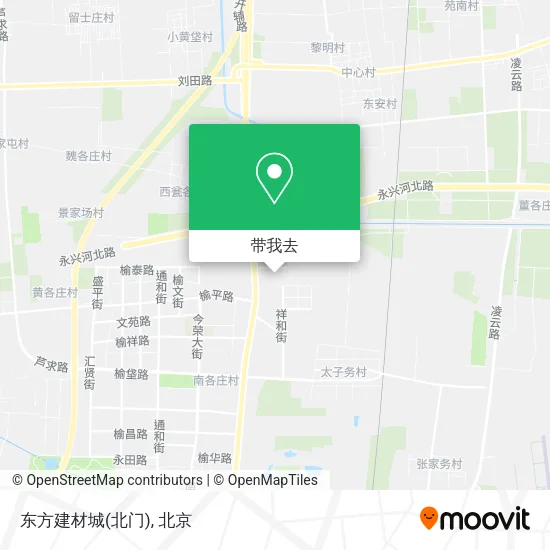 东方建材城(北门)地图