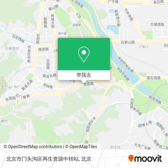北京市门头沟区再生资源中转站地图