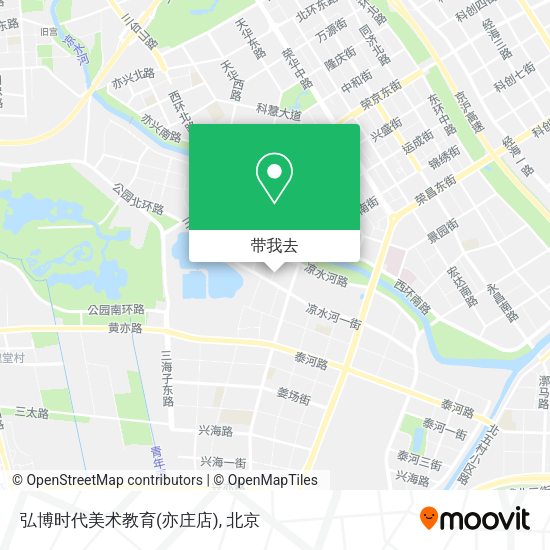 弘博时代美术教育(亦庄店)地图