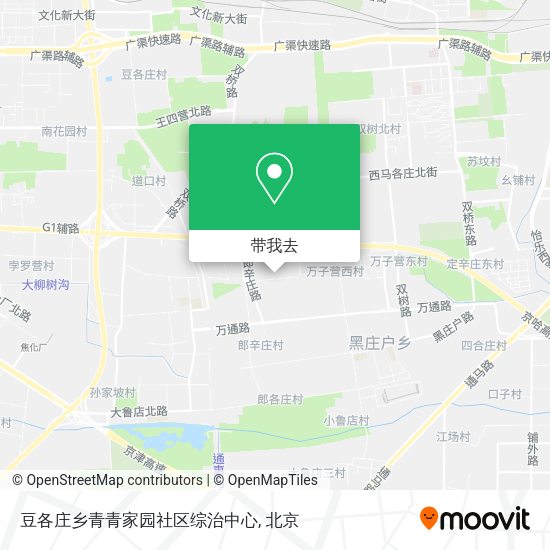 豆各庄乡青青家园社区综治中心地图