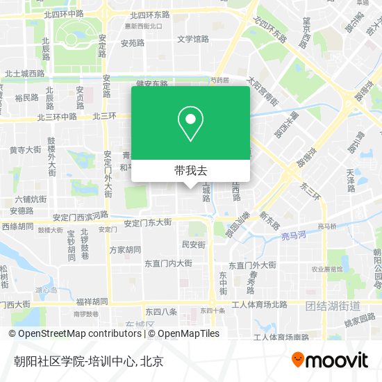 朝阳社区学院-培训中心地图