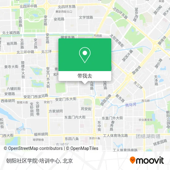 朝阳社区学院-培训中心地图