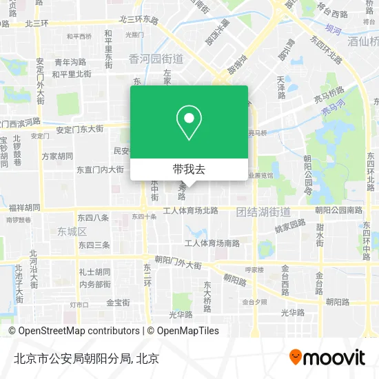 北京市公安局朝阳分局地图