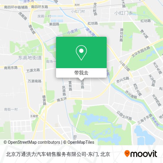 北京万通洪力汽车销售服务有限公司-东门地图