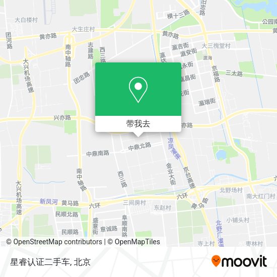星睿认证二手车地图