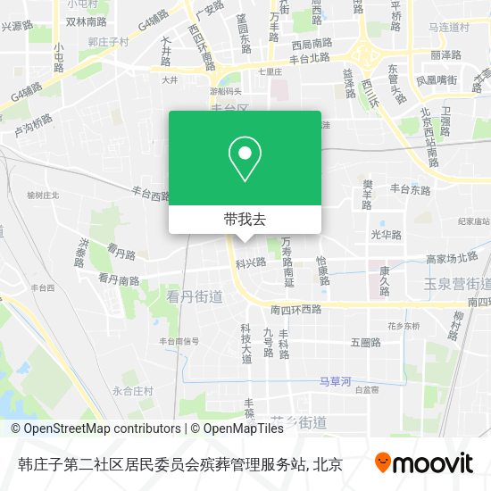 韩庄子第二社区居民委员会殡葬管理服务站地图