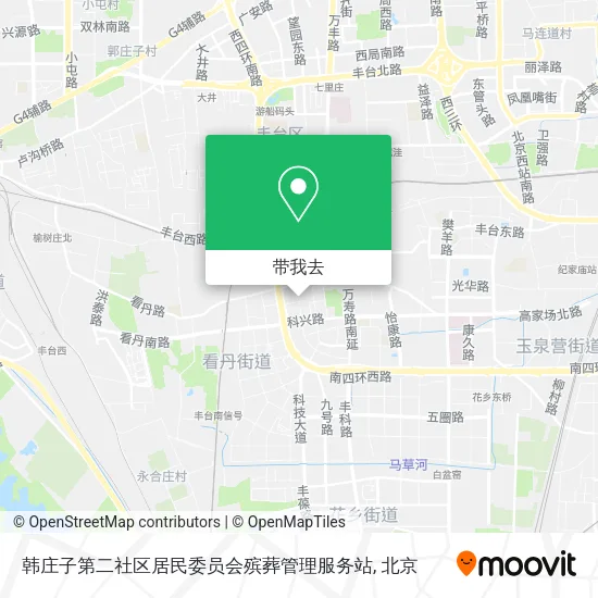 韩庄子第二社区居民委员会殡葬管理服务站地图