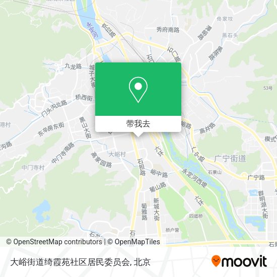 大峪街道绮霞苑社区居民委员会地图