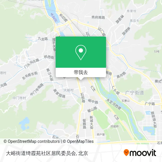 大峪街道绮霞苑社区居民委员会地图