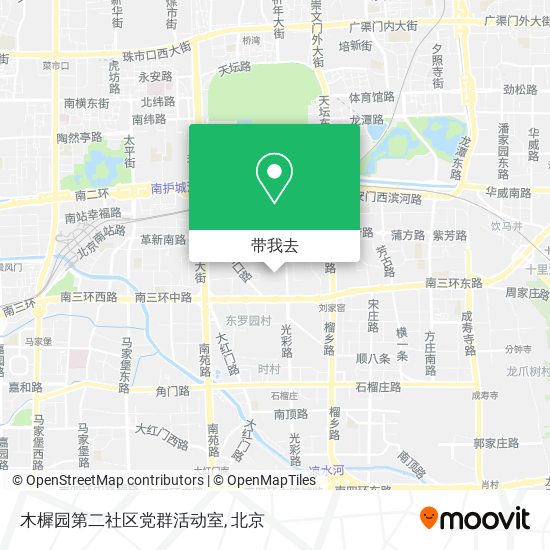 木樨园第二社区党群活动室地图