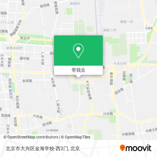 北京市大兴区金海学校-西2门地图