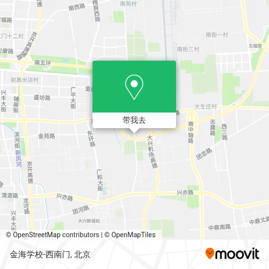金海学校-西南门地图