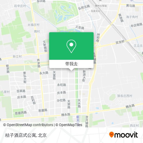 桔子酒店式公寓地图