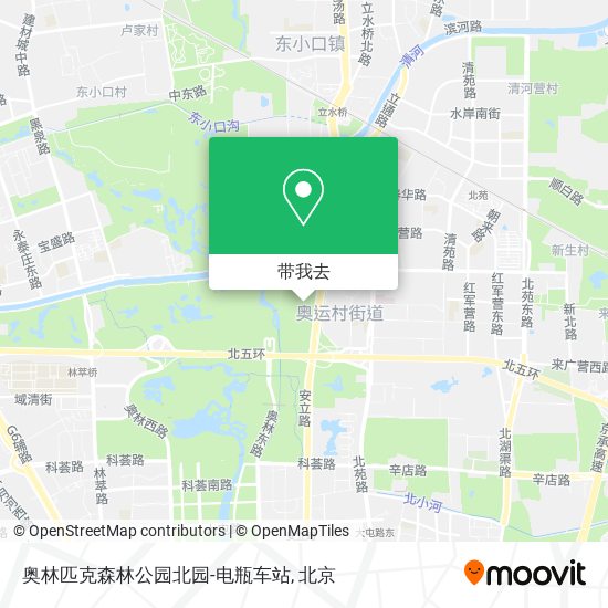 奥林匹克森林公园北园-电瓶车站地图