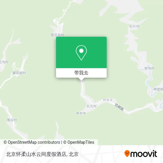 北京怀柔山水云间度假酒店地图