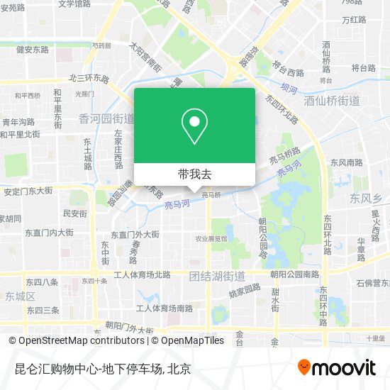 昆仑汇购物中心-地下停车场地图
