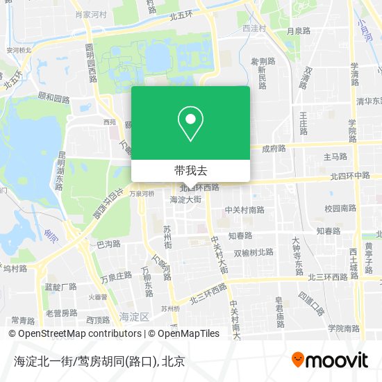 海淀北一街/莺房胡同(路口)地图