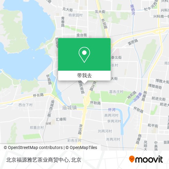 北京福源雅艺茶业商贸中心地图