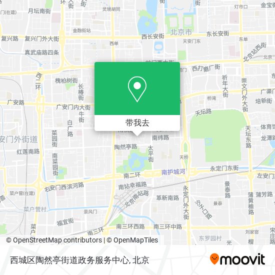 西城区陶然亭街道政务服务中心地图