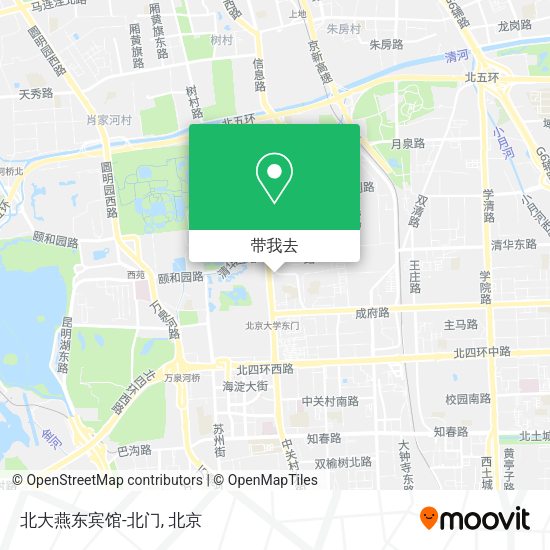 北大燕东宾馆-北门地图