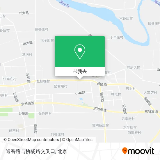 通香路与协杨路交叉口地图