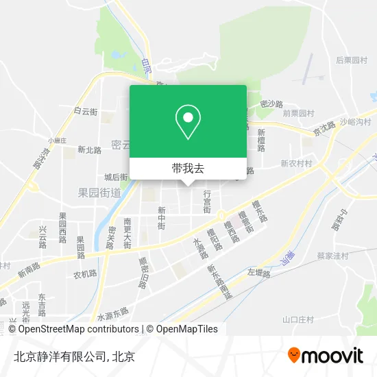 北京静洋有限公司地图