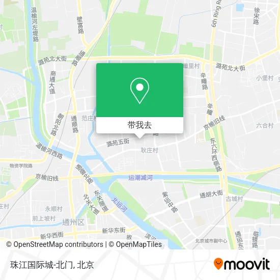 珠江国际城-北门地图