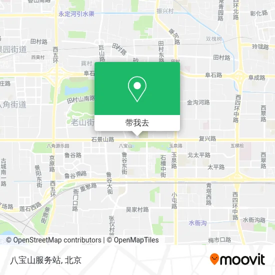 八宝山服务站地图