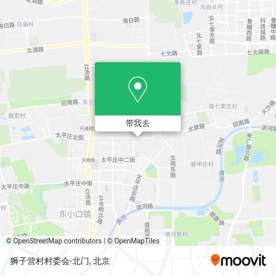 狮子营村村委会-北门地图