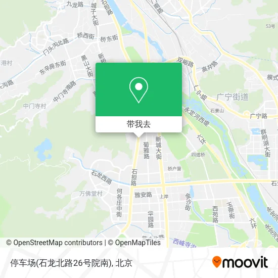 停车场(石龙北路26号院南)地图