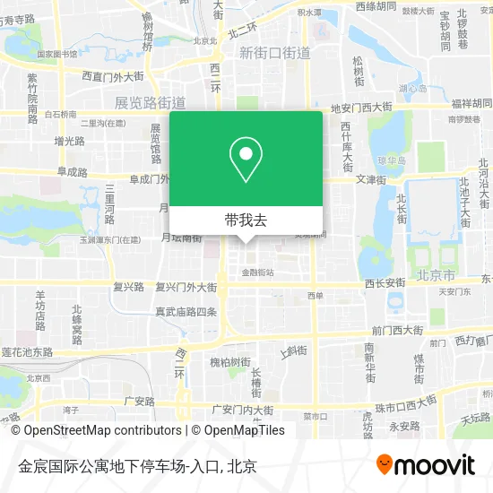 金宸国际公寓地下停车场-入口地图