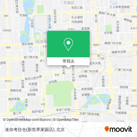 迷你考拉仓(新世界家园店)地图