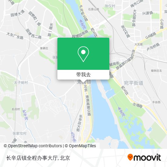 长辛店镇全程办事大厅地图