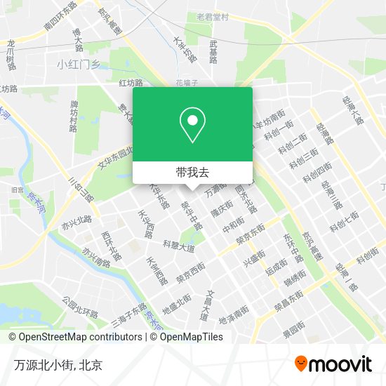 万源北小街地图
